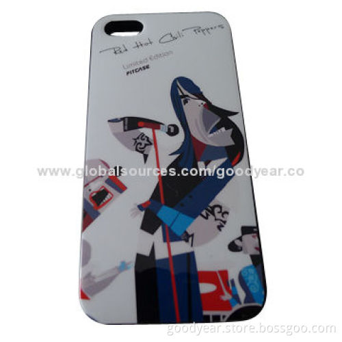 TPU + IML Half Cover Cases for iPhone 5S, Fashionable Design with Comfortable Texture